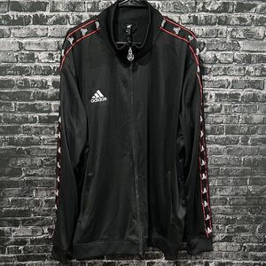 Adidas Men's Black Tango logo Jacket with Red Logo!